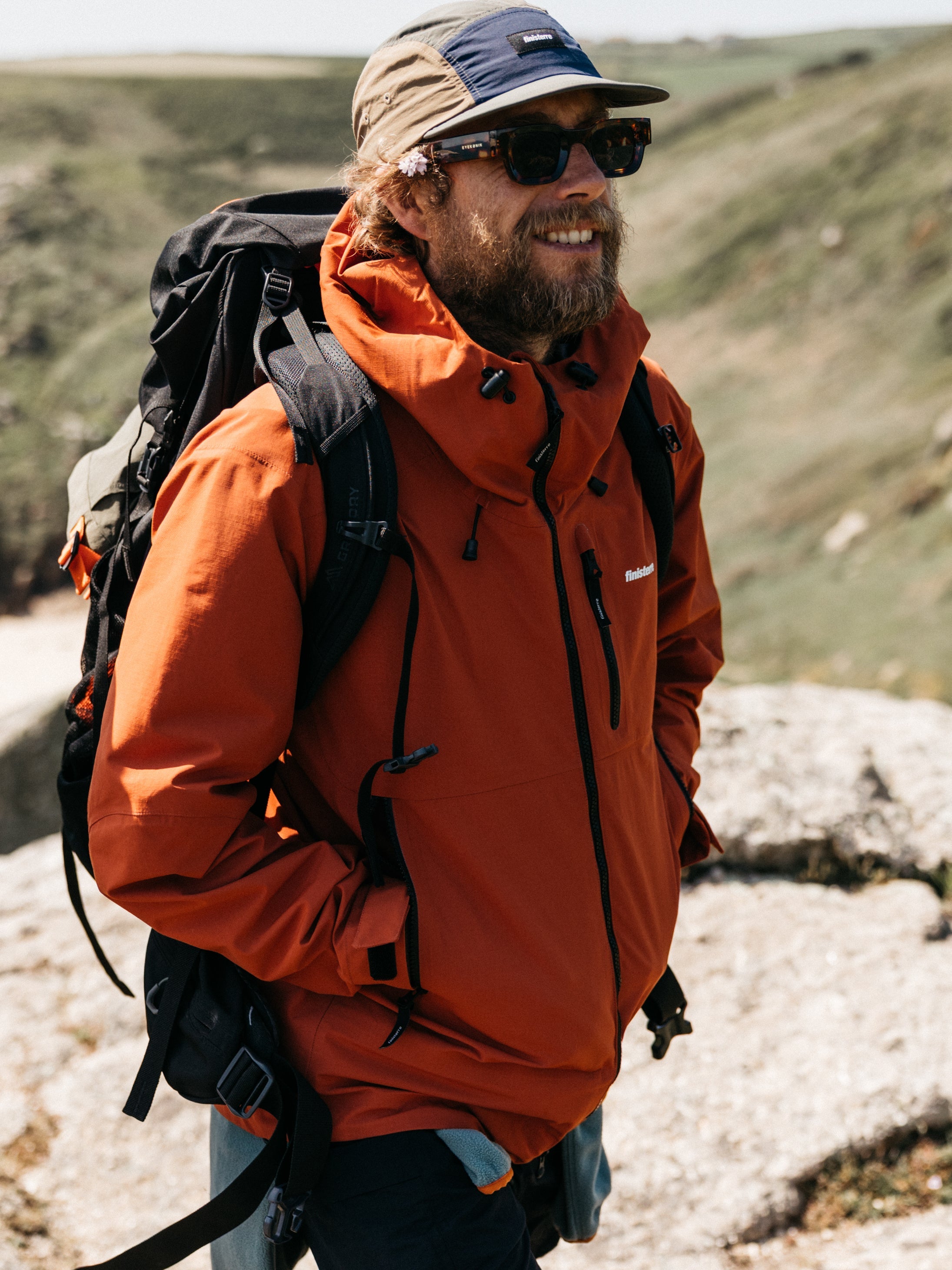 Stormbird Waterproof Jacket in Terracotta