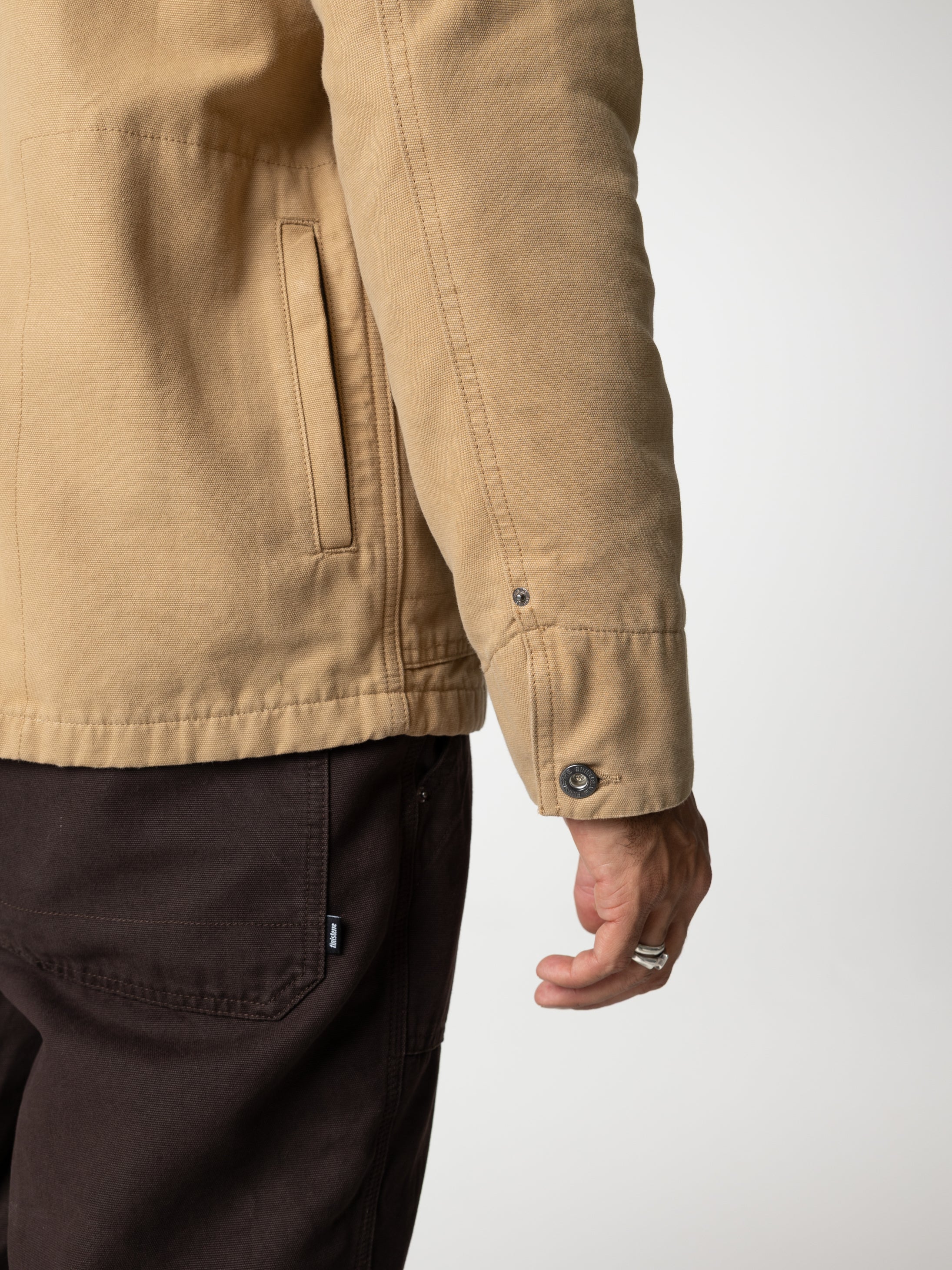 Organic Cotton Lined Jacket in Flint - Basset