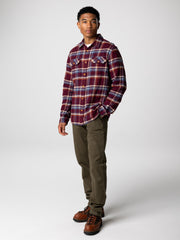 Check Shirt in Plum Check - Beardsmore
