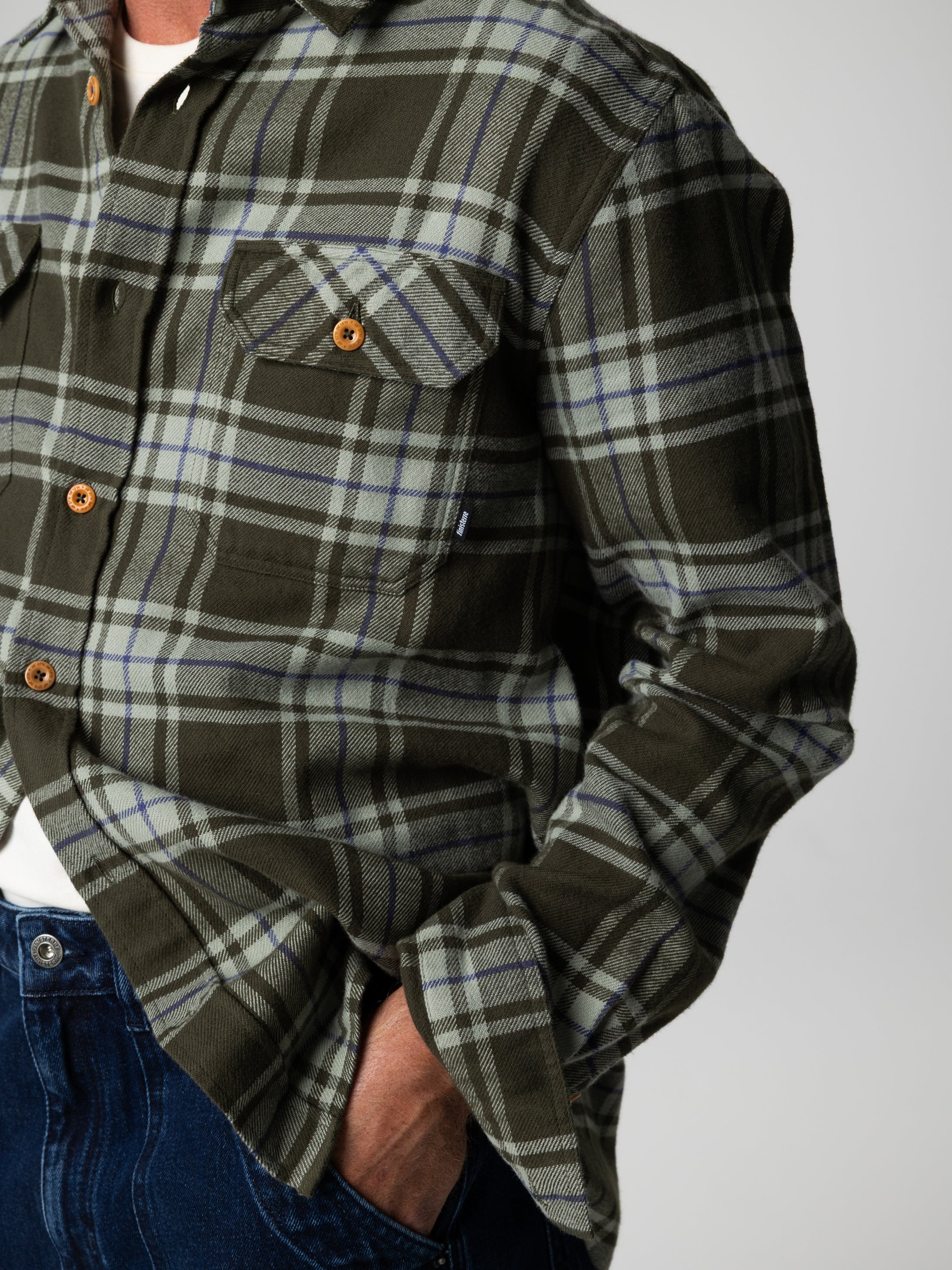 Check Shirt in Timber Green Check - Beardsmore