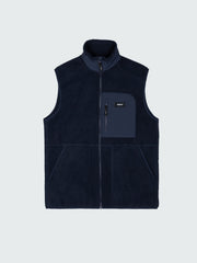 Recycled Fleece Gilet in Navy - Bolster