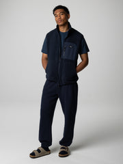 Recycled Fleece Gilet in Navy - Bolster