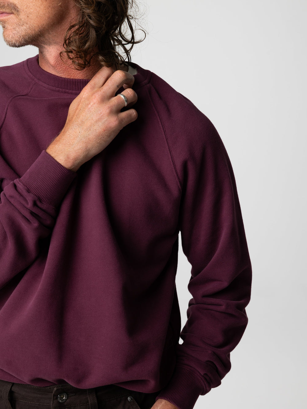 Organic Cotton Sweatshirt in Purple - Coho