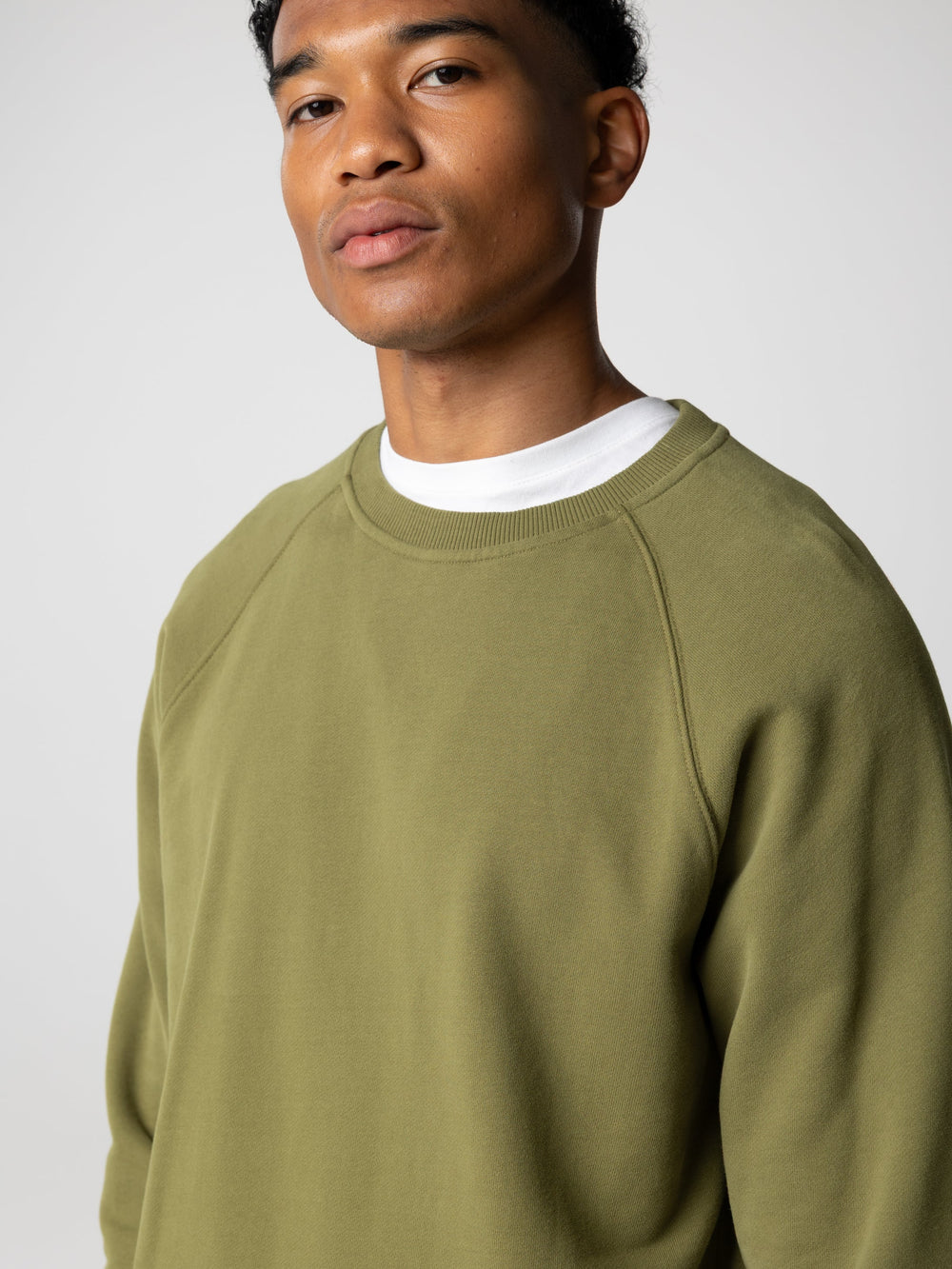 Organic Cotton Sweatshirt in Seagrass - Coho