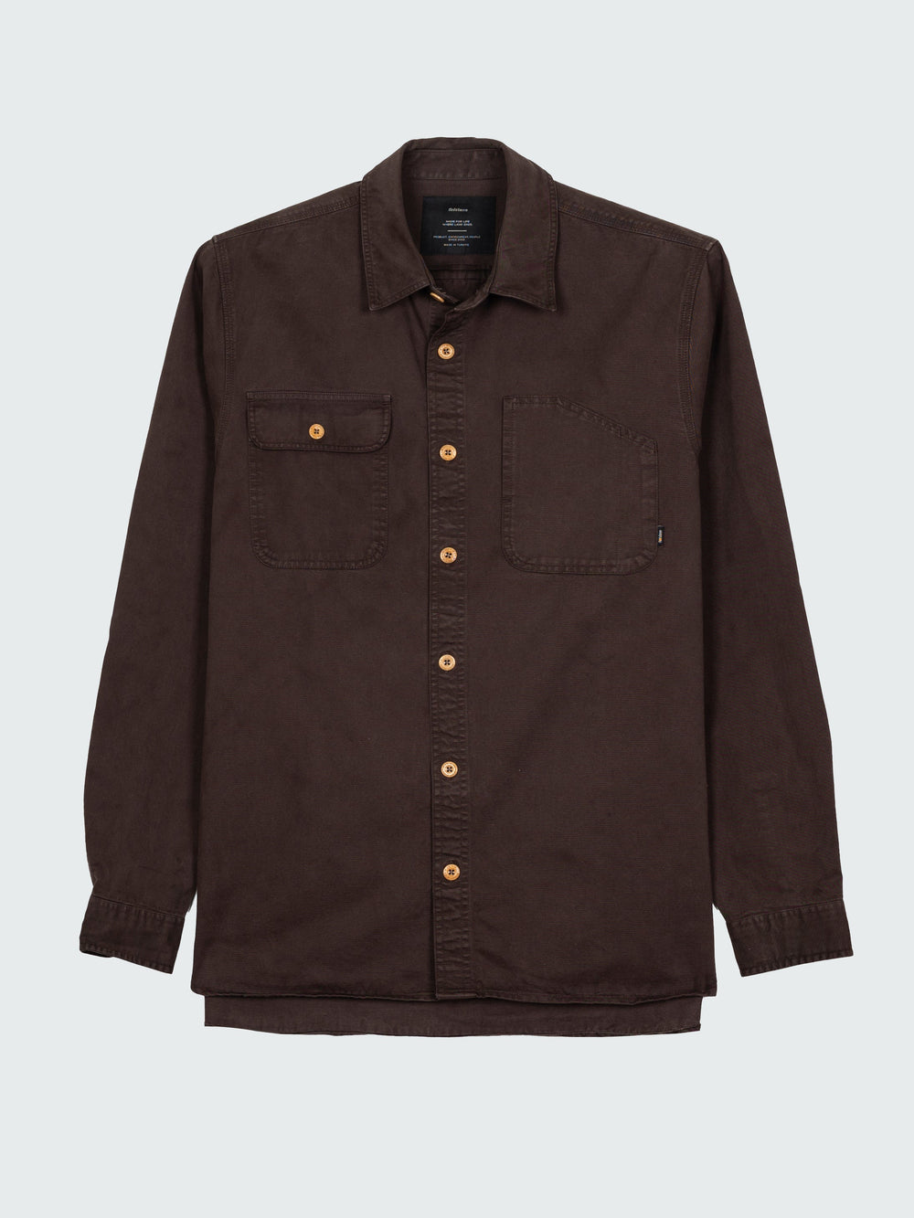Organic Cotton Shirt in Brown - Eddystone