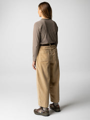 Eldon Long Sleeve T-Shirt in Plum/Ecru