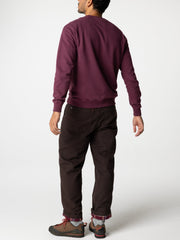 Organic Cotton Flannel Lined Trousers in Brown