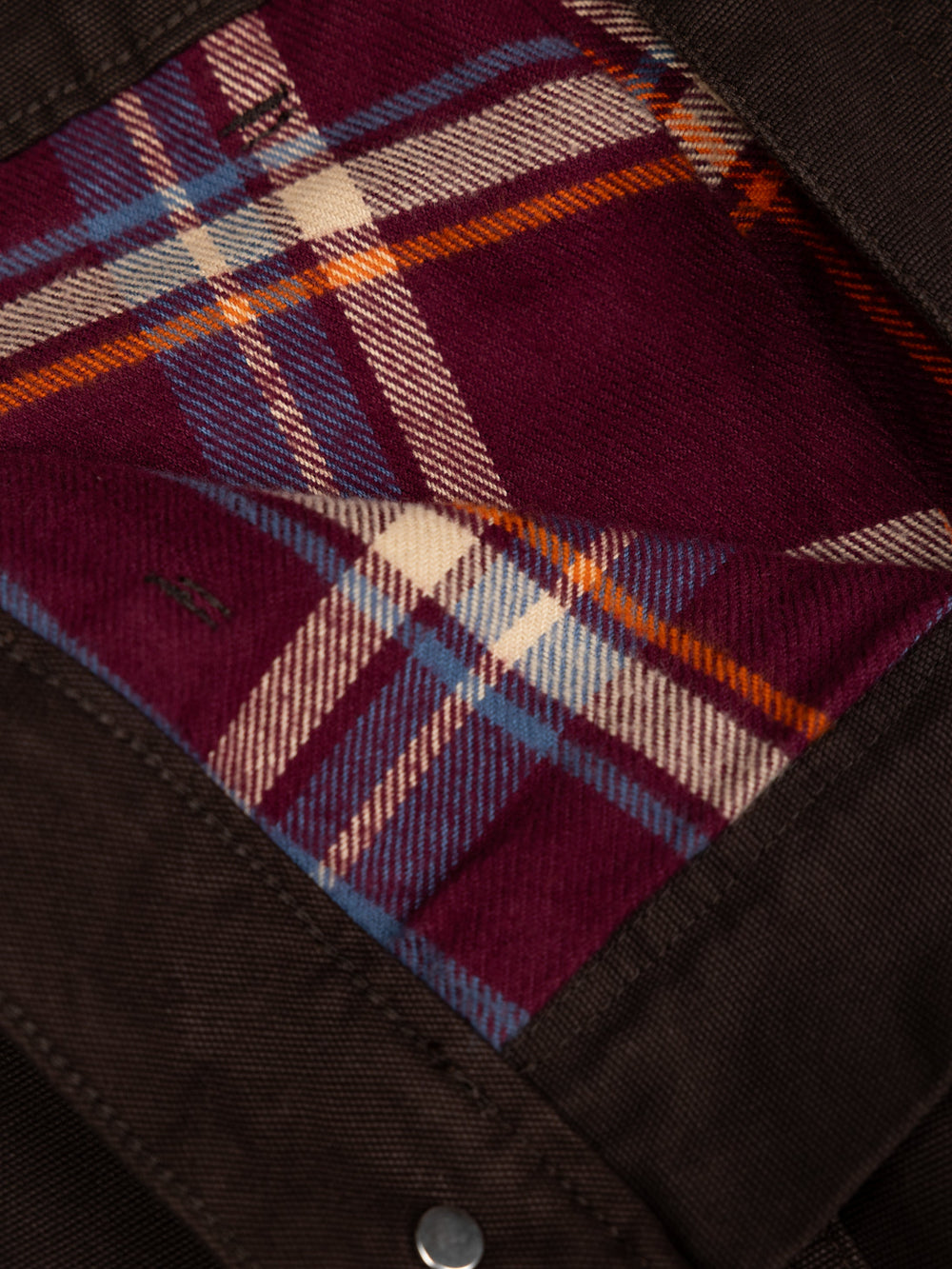 Organic Cotton Flannel Lined Trousers in Brown