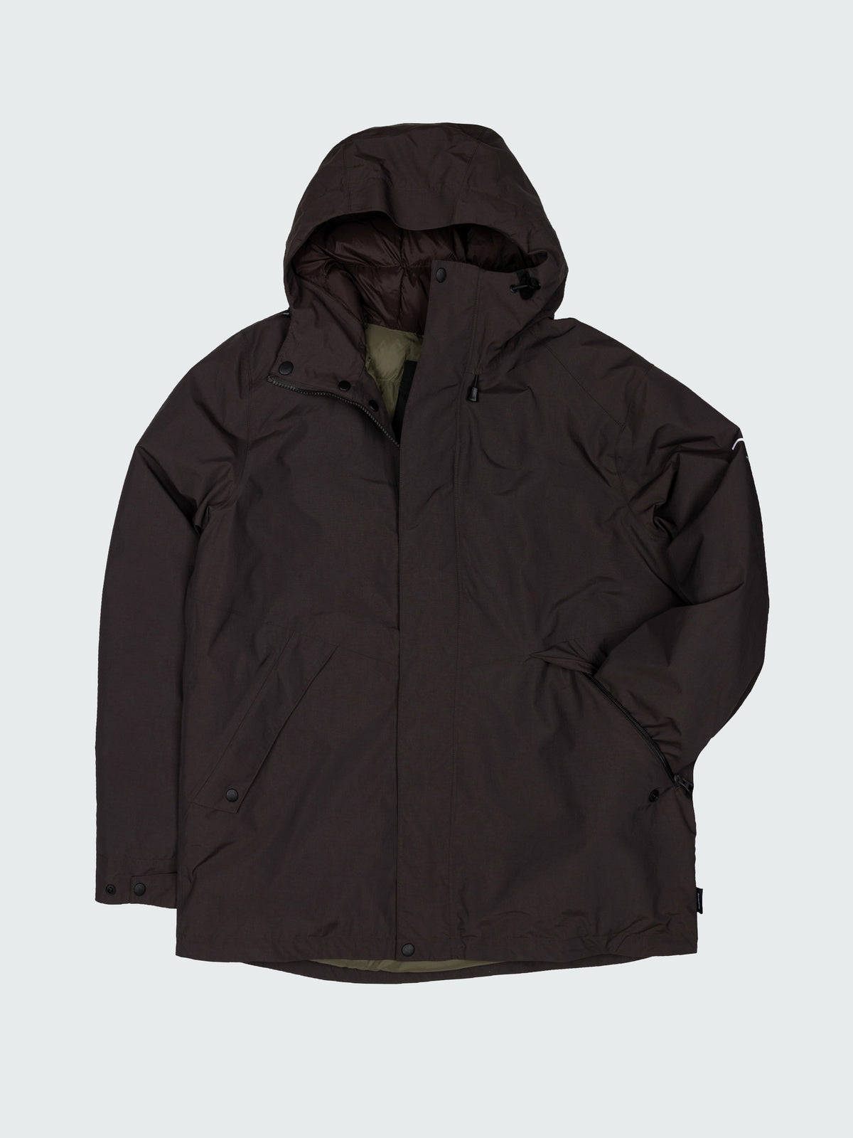 Recycled Waterproof Jacket in Burnt Umber - Forth