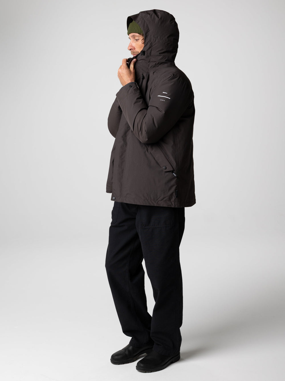 Recycled Waterproof Jacket in Burnt Umber - Forth