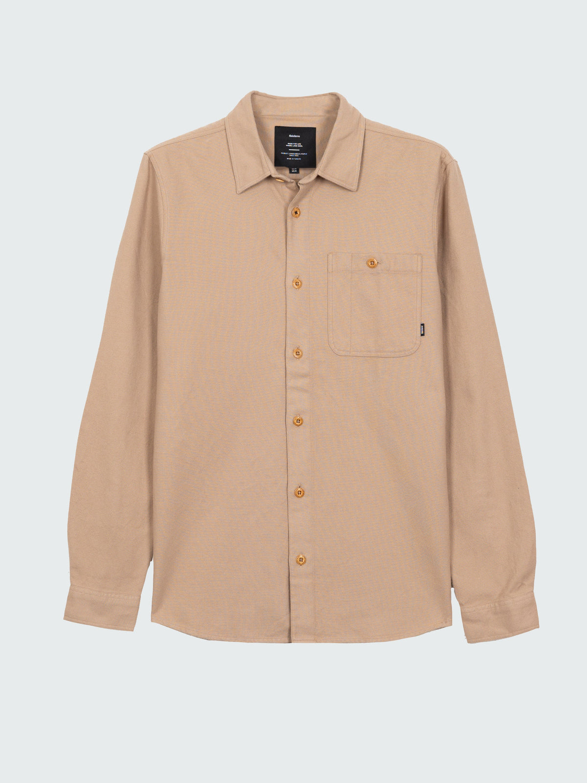 Organic Cotton Shirt in Taupe - Gylly