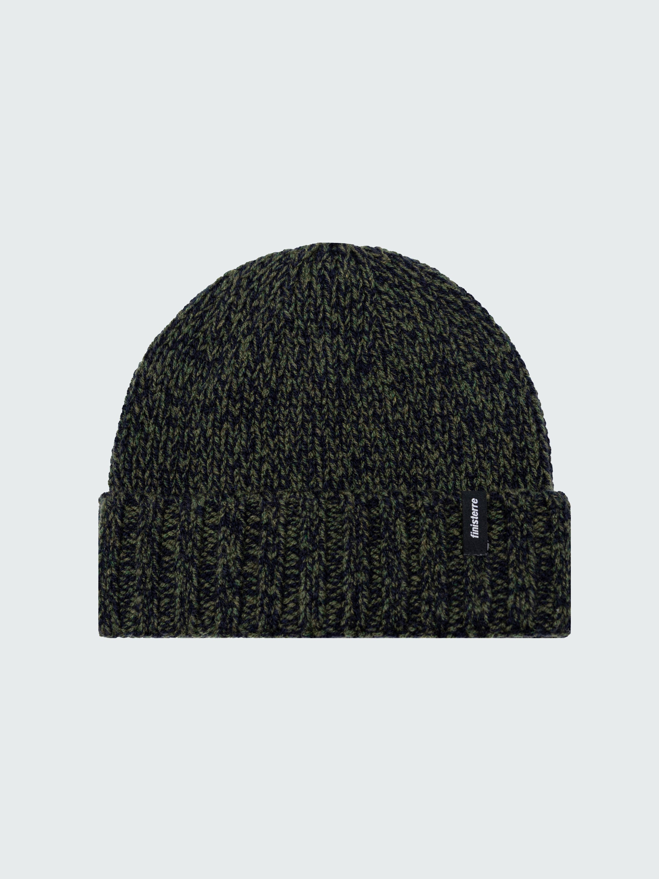 Wool Beanie in Olive/Navy - Lewth
