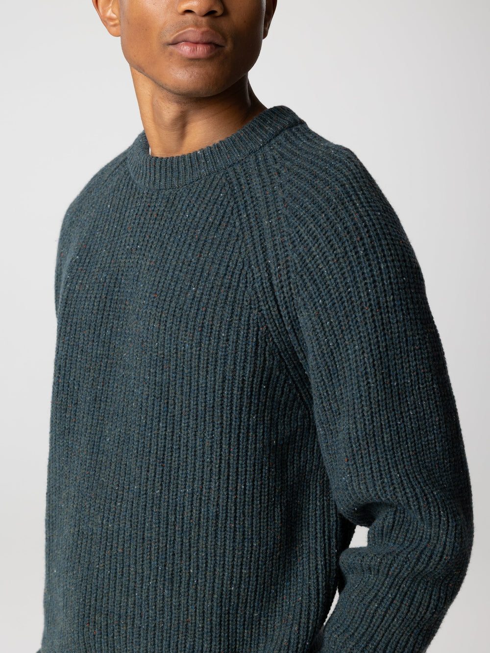 Wool Jumper in Marine - Mora