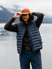 Recycled Gilet in Navy - Nimbus