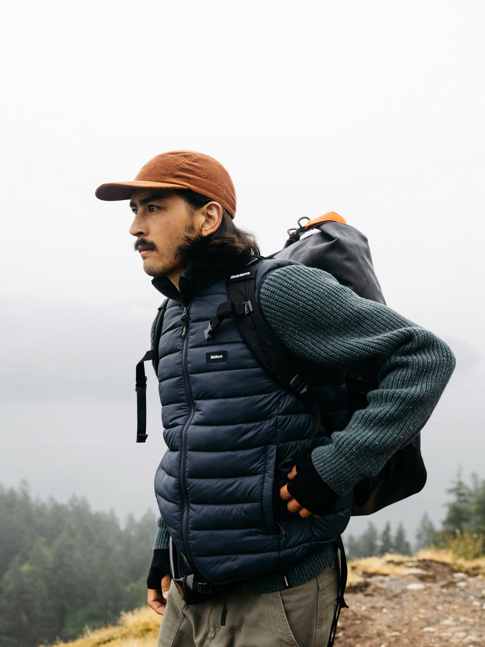 Recycled Gilet in Navy - Nimbus
