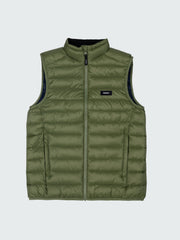 Recycled Gilet in Seagrass - Nimbus