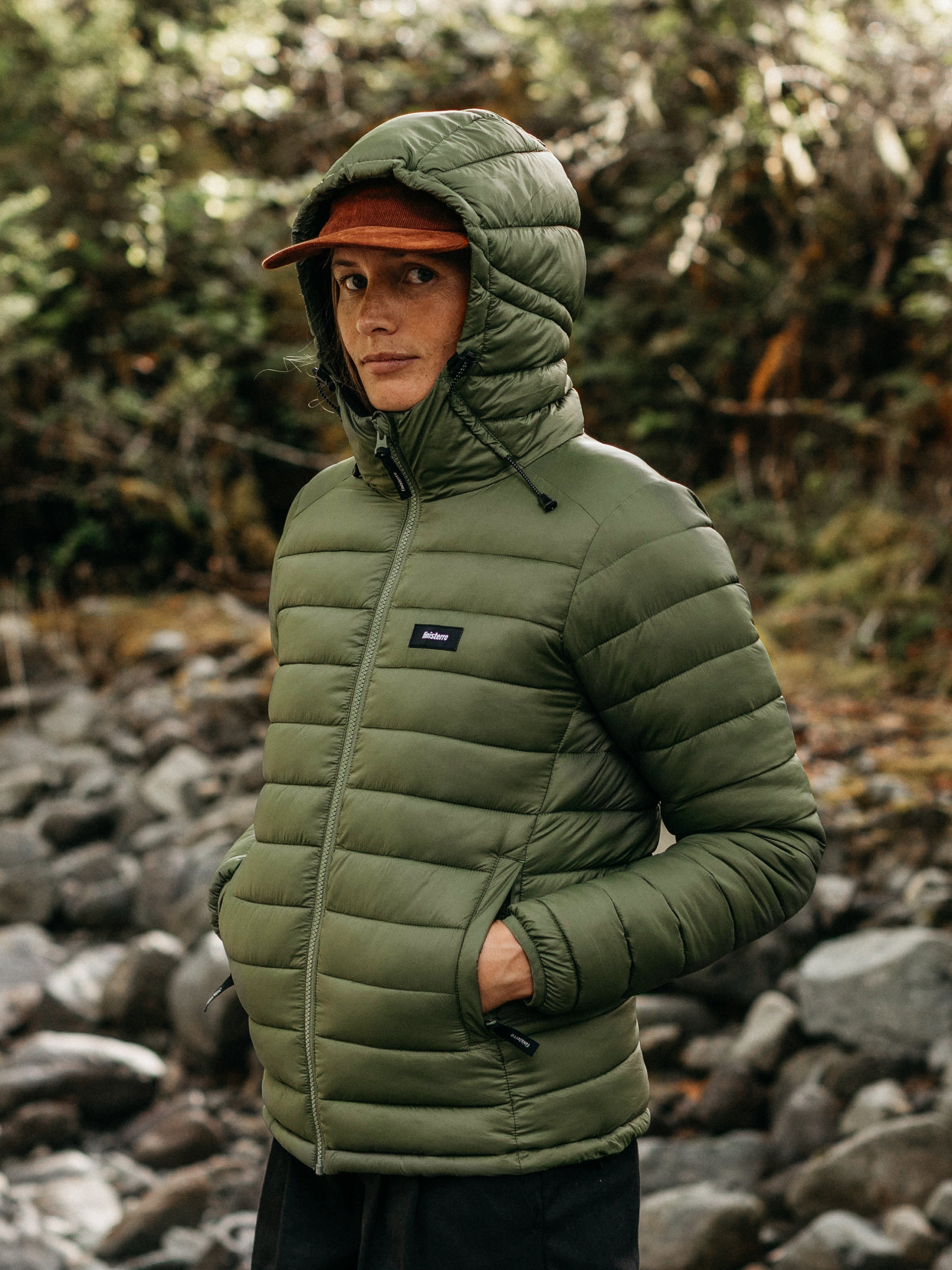 Recycled Hooded Jacket in Seagrass - Nimbus
