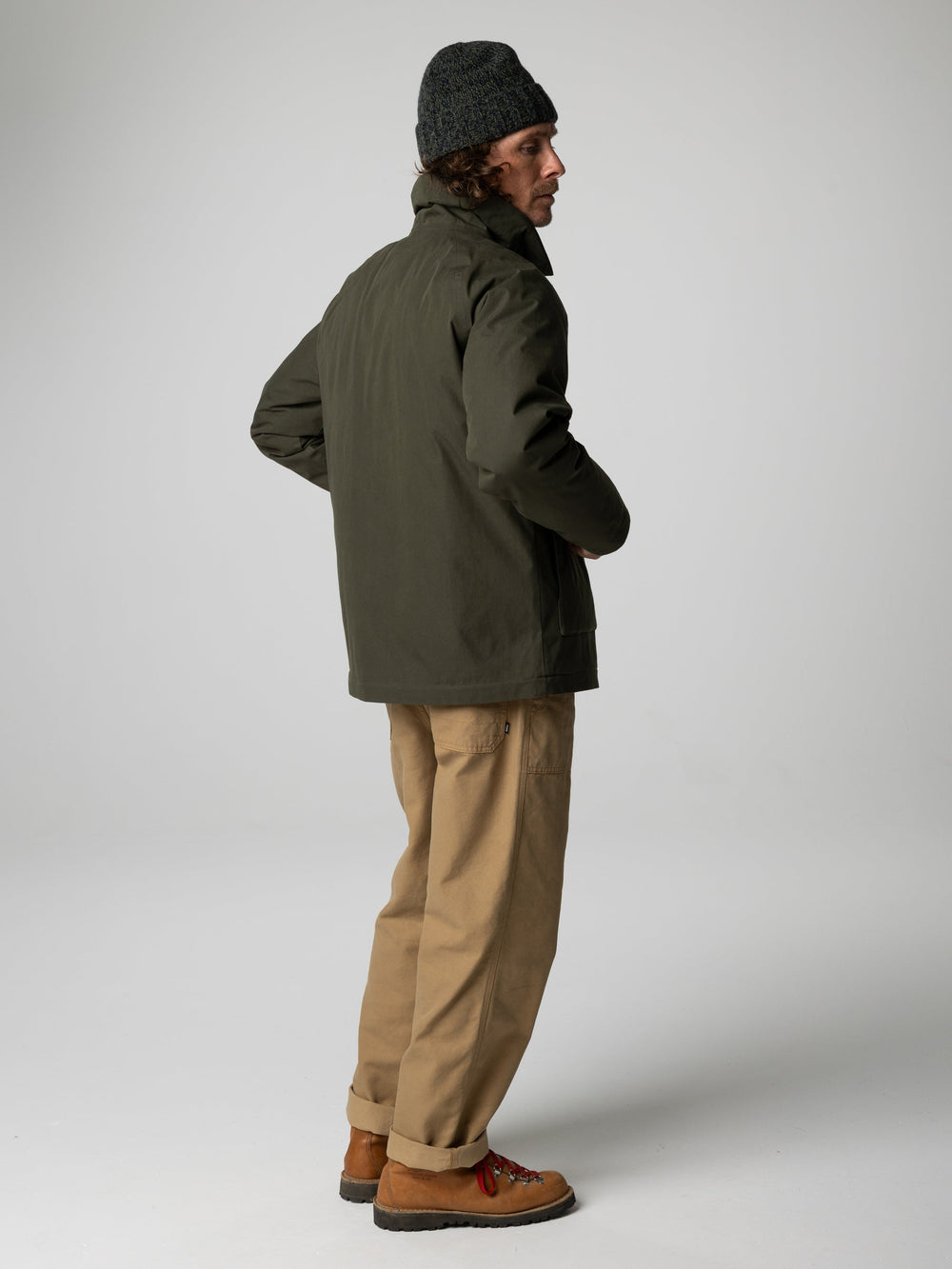 Recycled Insulated Jacket in Green - Shipyard