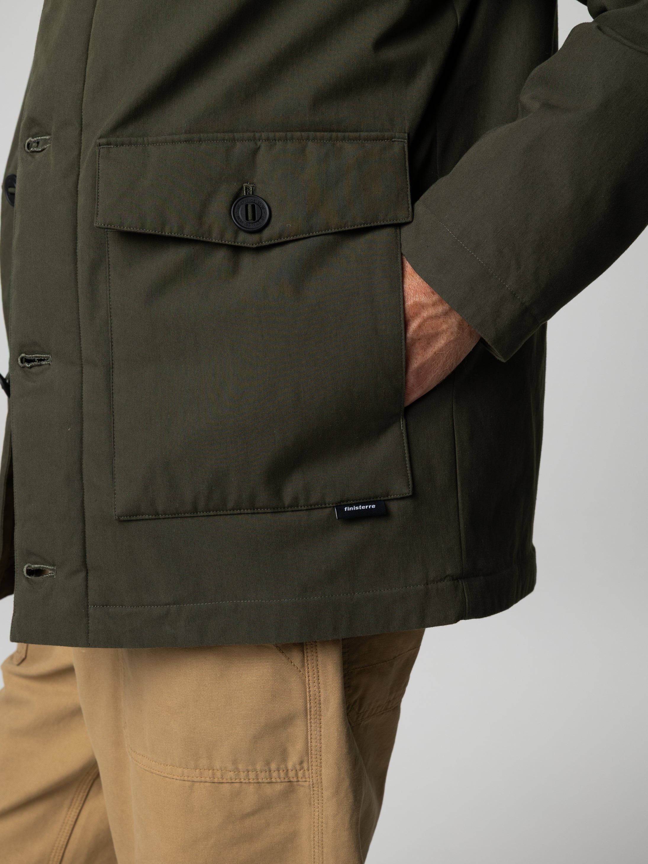 Recycled Insulated Jacket in Green - Shipyard