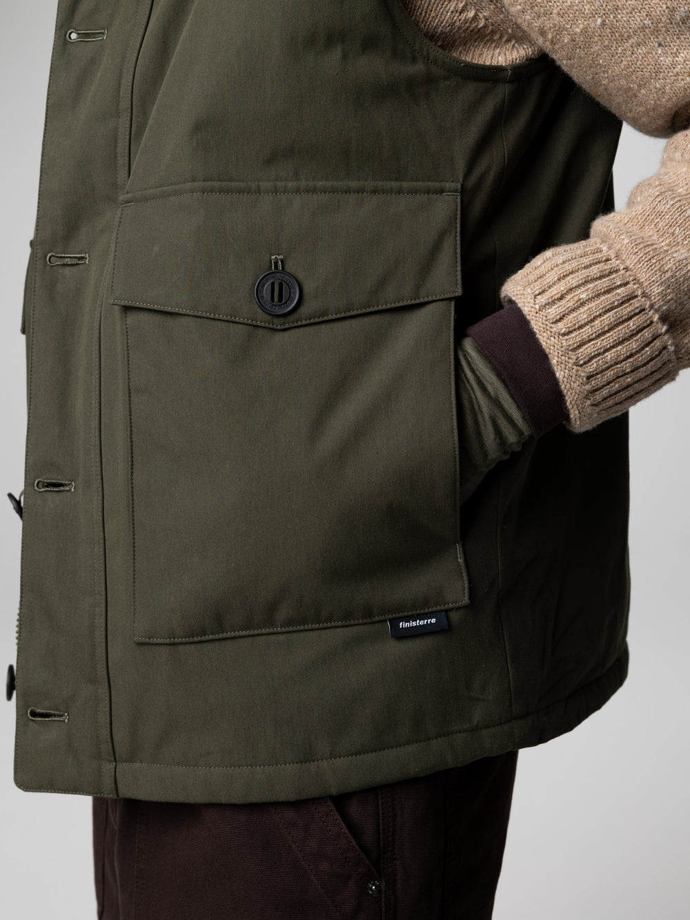 Recycled Insulated Gilet in Green - Shipyard