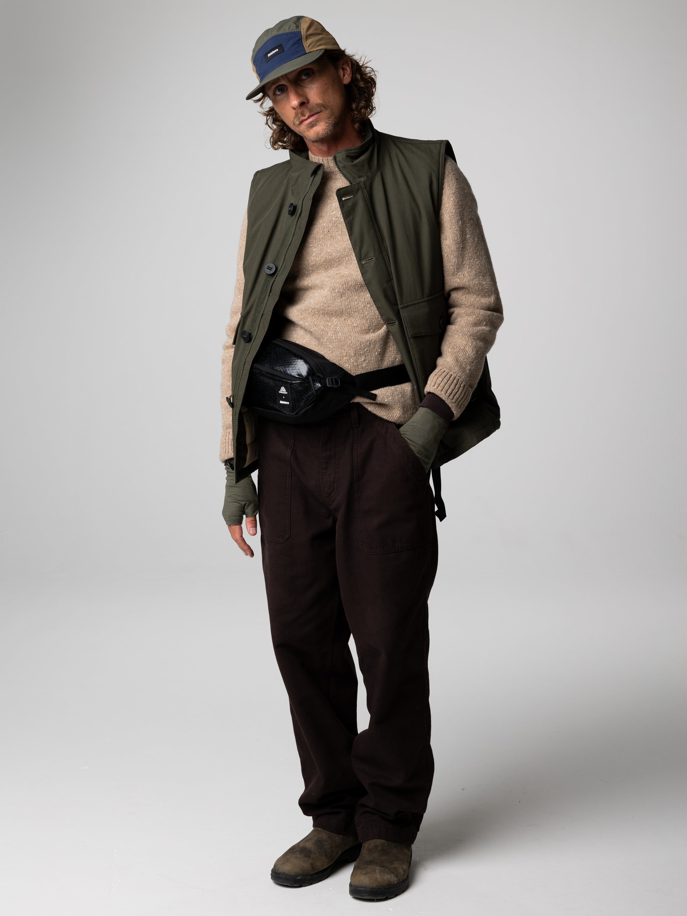 Recycled Insulated Gilet in Green - Shipyard