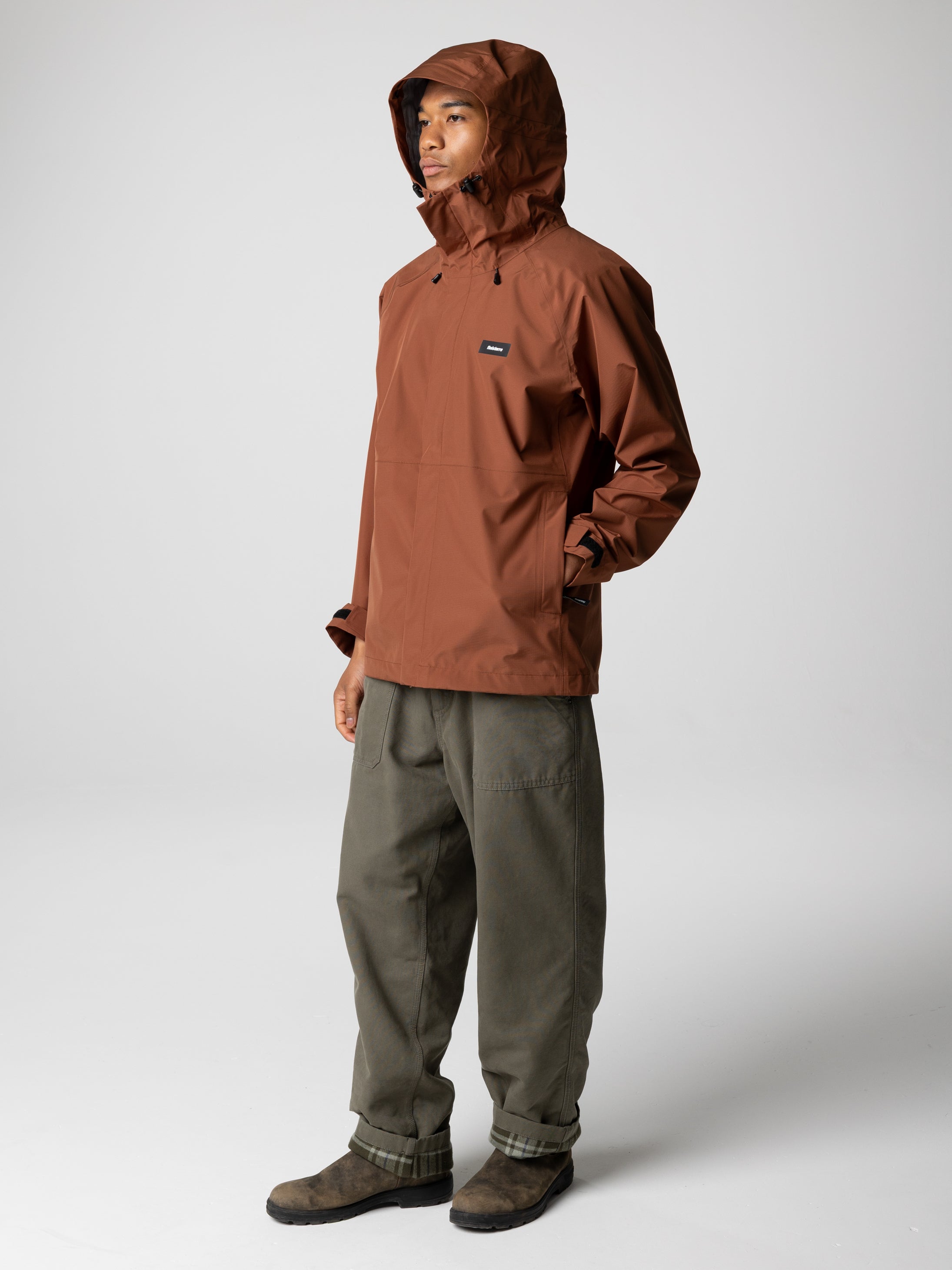 Recycled Waterproof Jacket in Pecan - Skybird