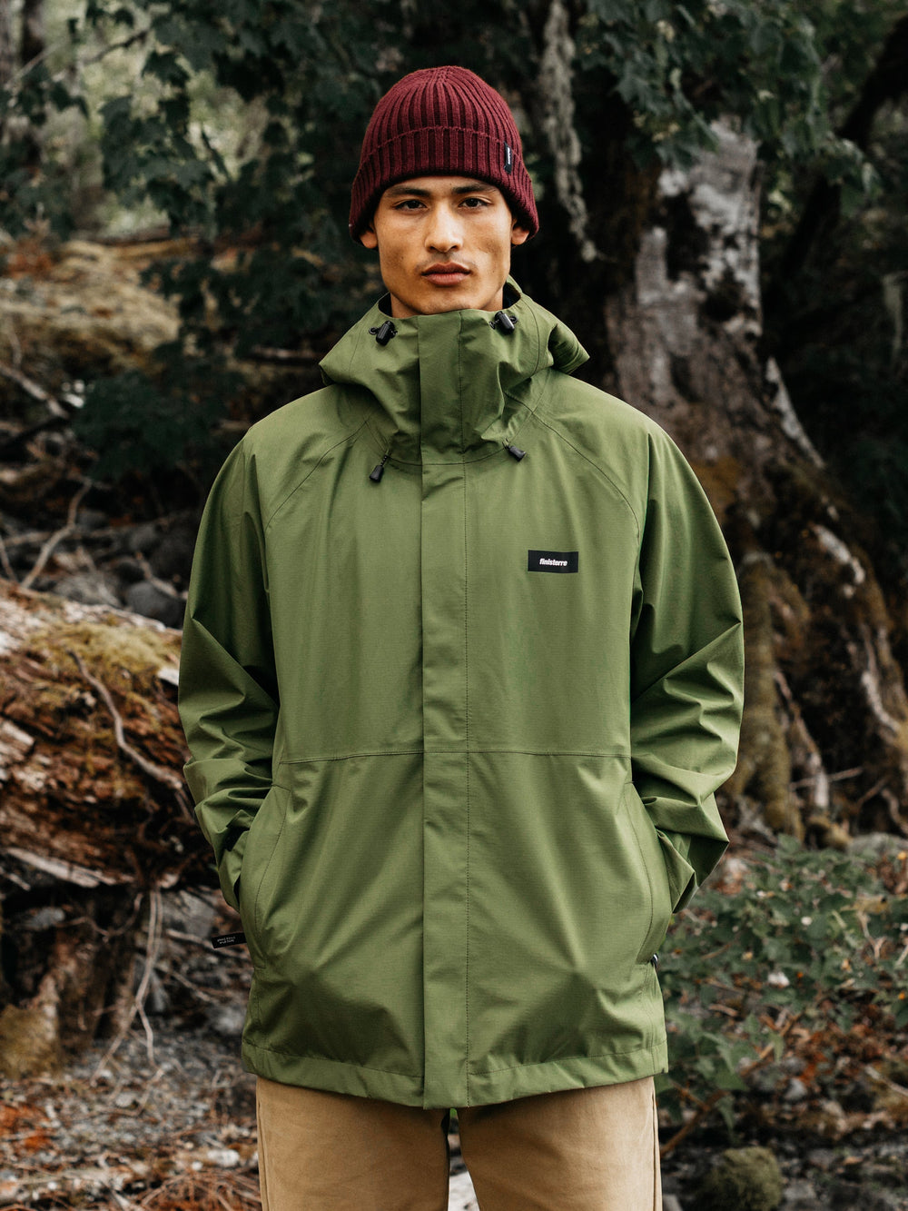 Recycled Waterproof Jacket in Seagrass - Skybird