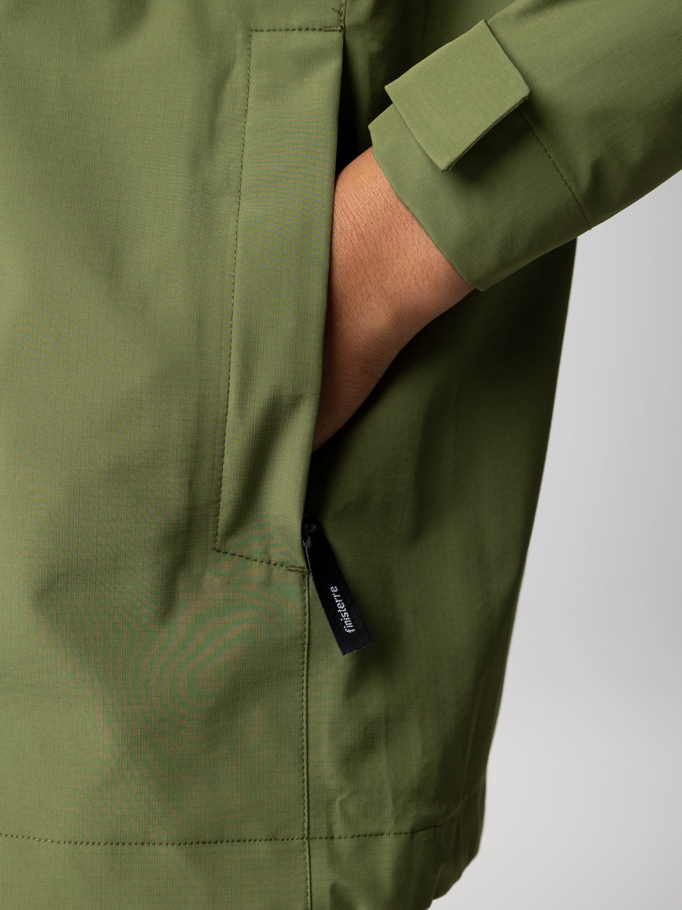 Recycled Waterproof Jacket in Seagrass - Skybird