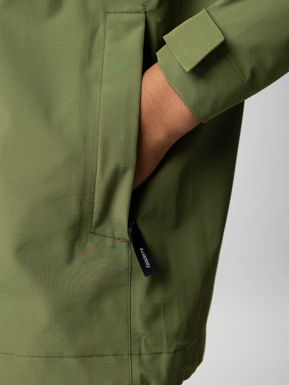 Recycled Waterproof Jacket in Seagrass - Skybird