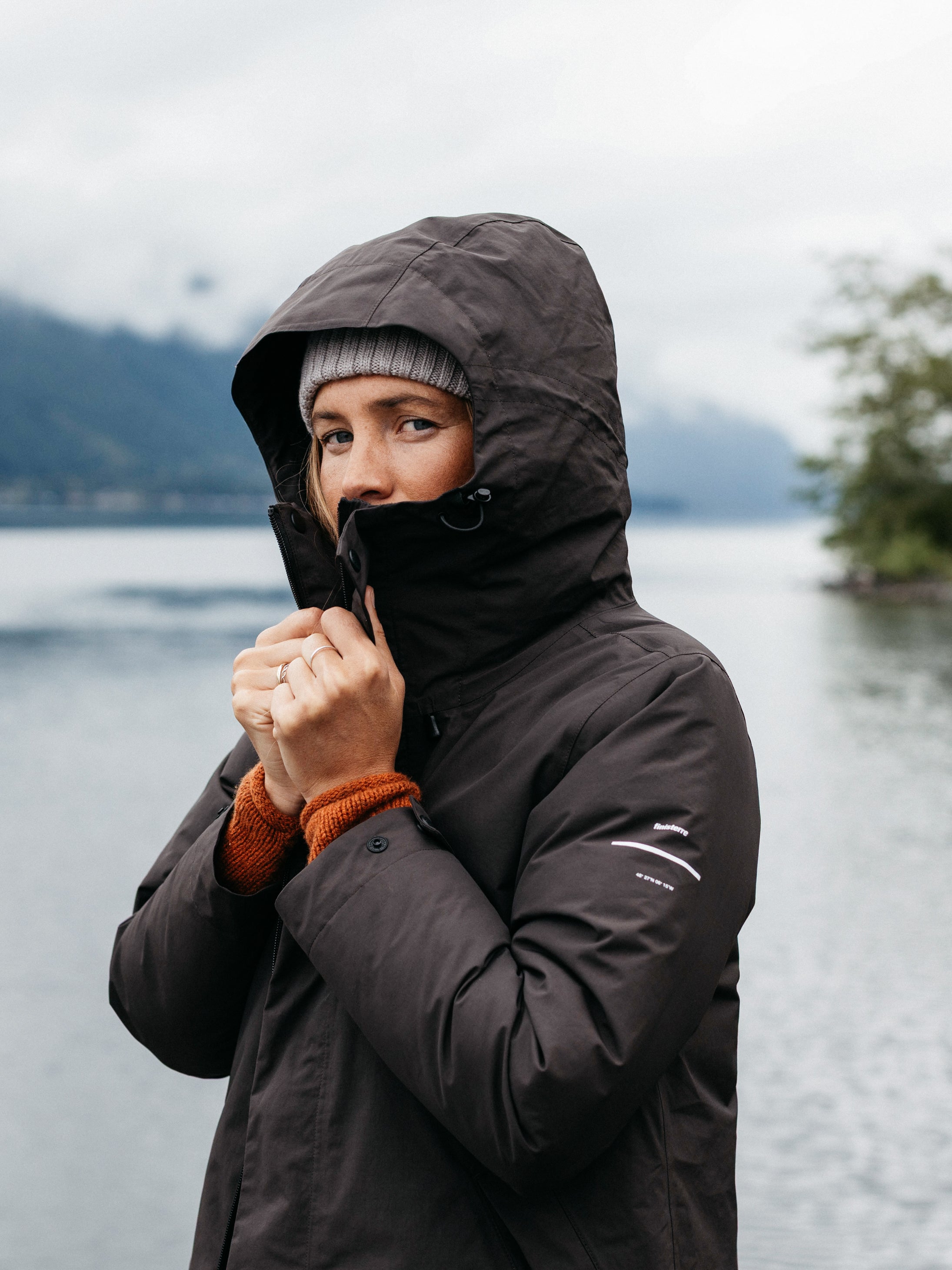Recycled Waterproof Parka in Brown - Skye