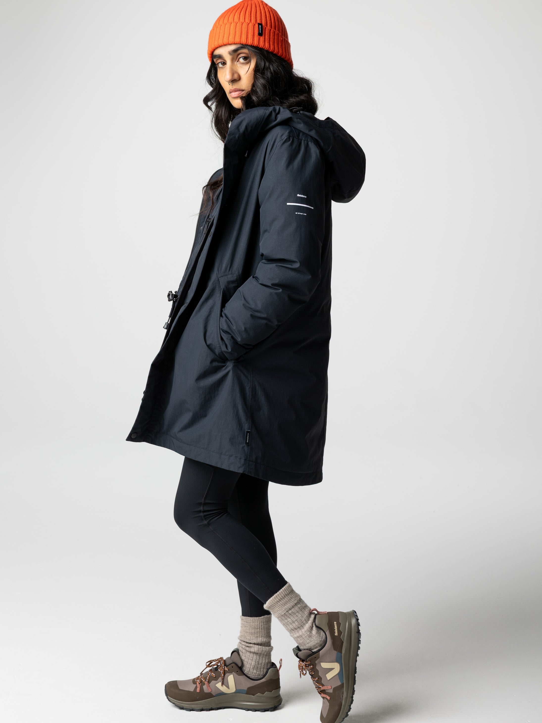 Recycled Waterproof Parka in Black - Skye