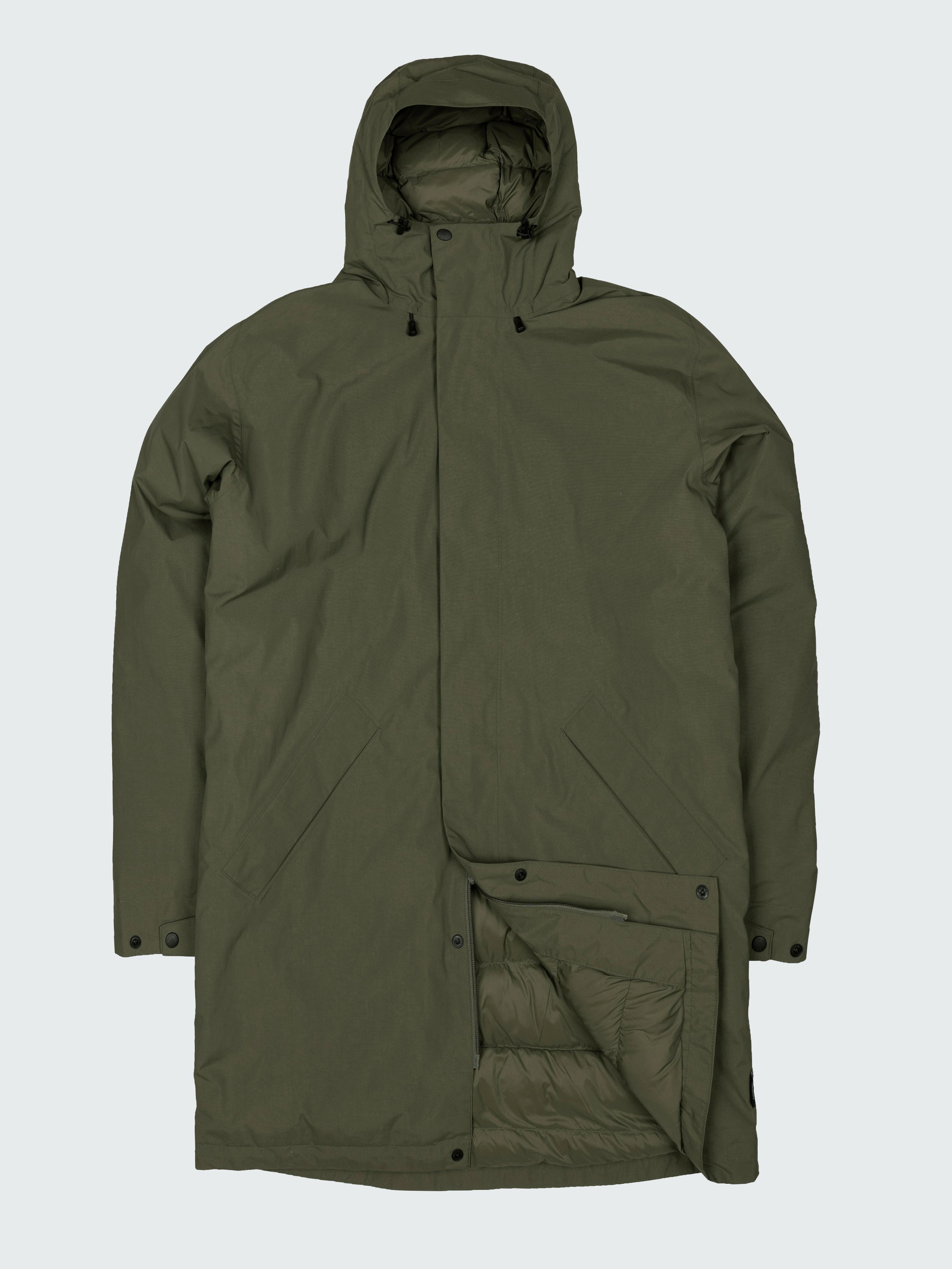 Recycled Waterproof Parka in Olive - Solway