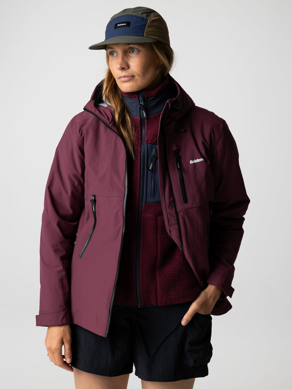 Recycled Waterproof Jacket in Plum - Stormbird