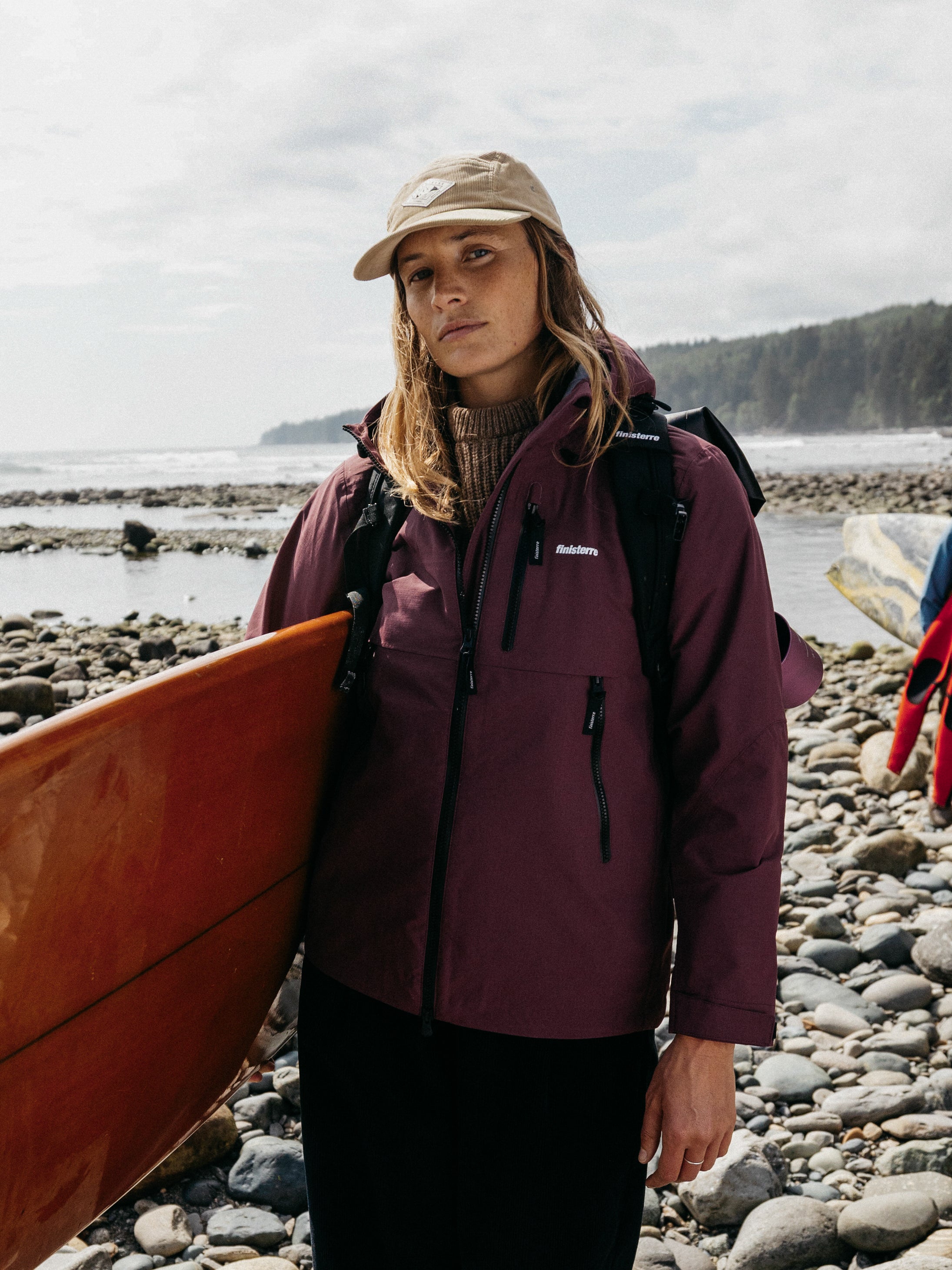 Recycled Waterproof Jacket in Plum - Stormbird