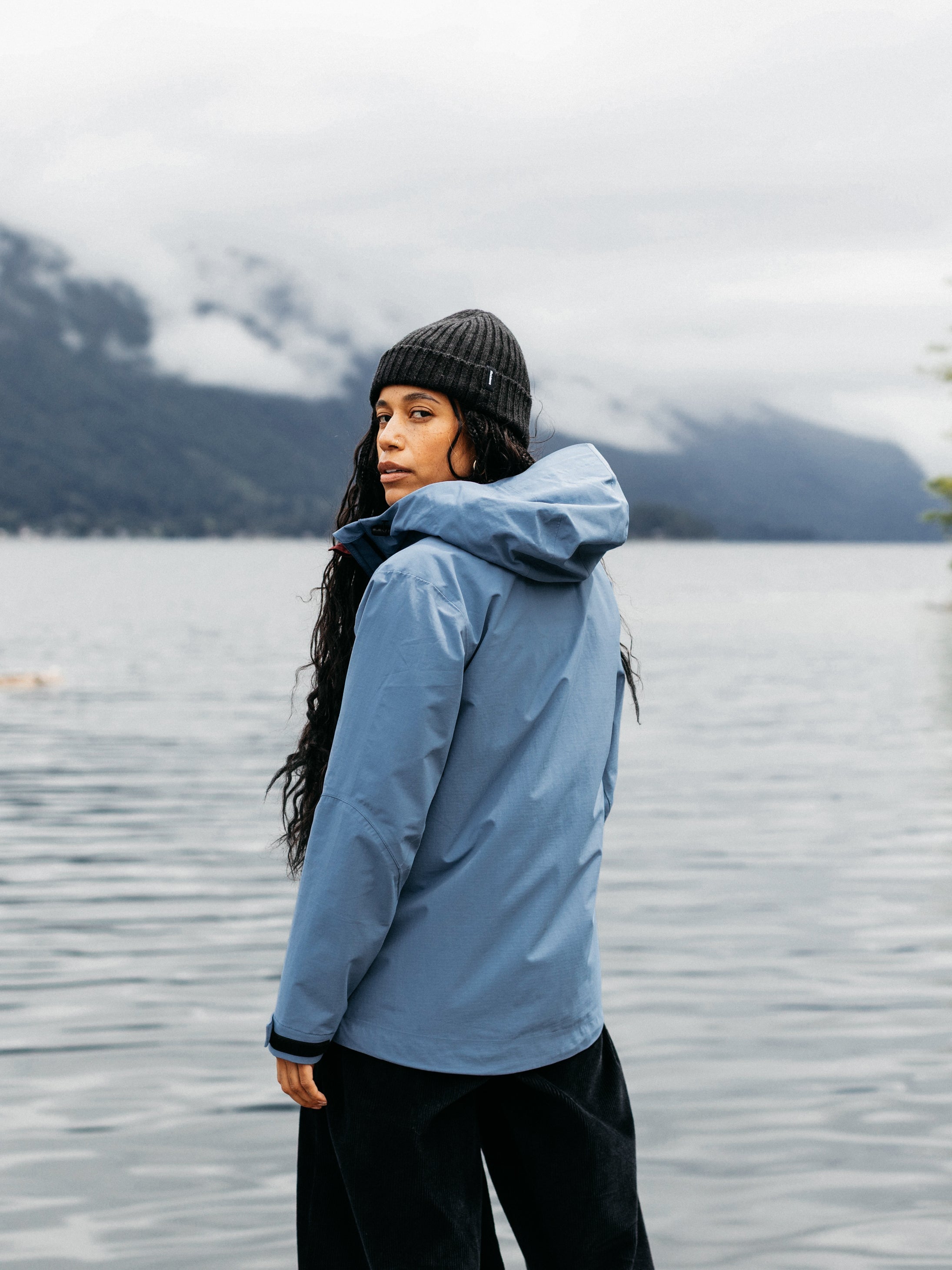 Recycled Waterproof Jacket in Blue - Stormbird