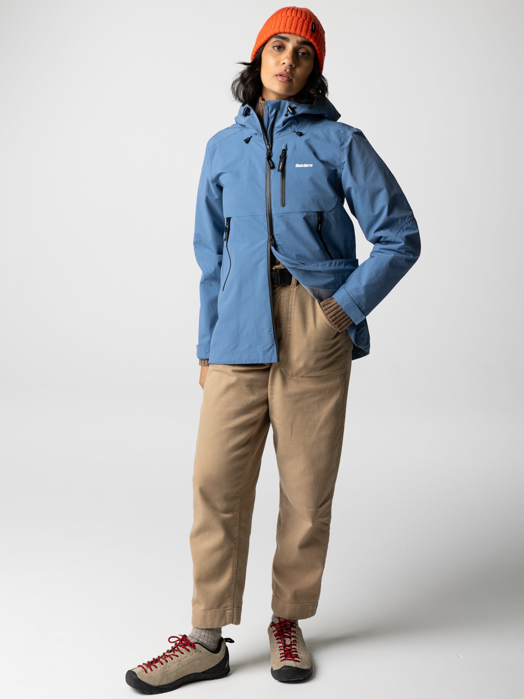 Recycled Waterproof Jacket in Blue - Stormbird