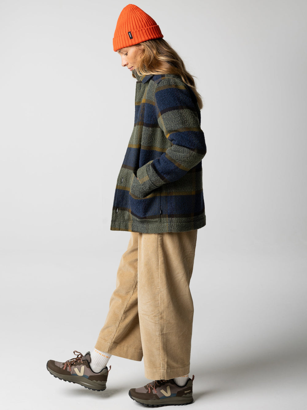 Wool Blend Blanket Jacket in Sugar Kelp Multi - Stowe