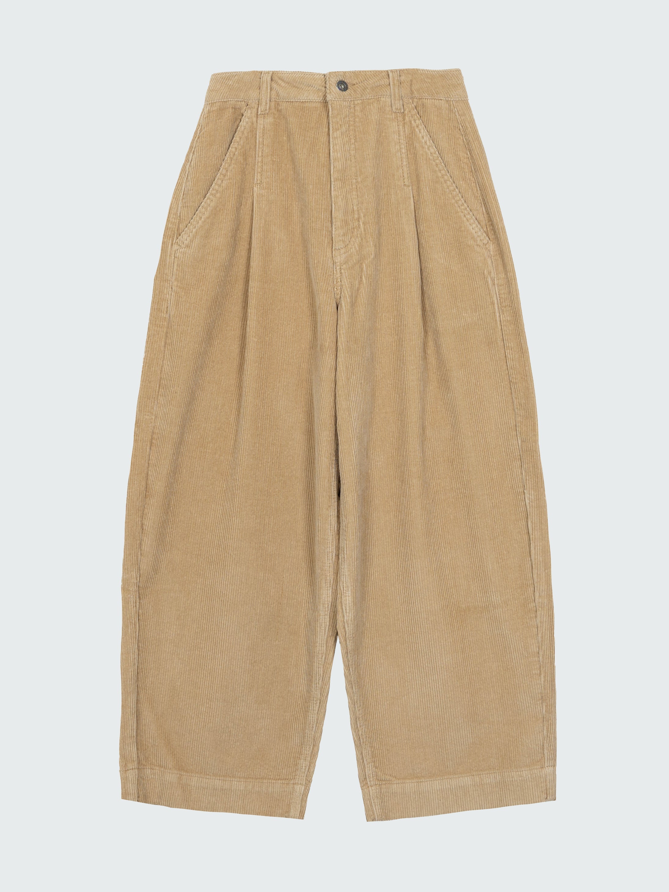 Organic Cotton Cord Trouser in Flint - Studio