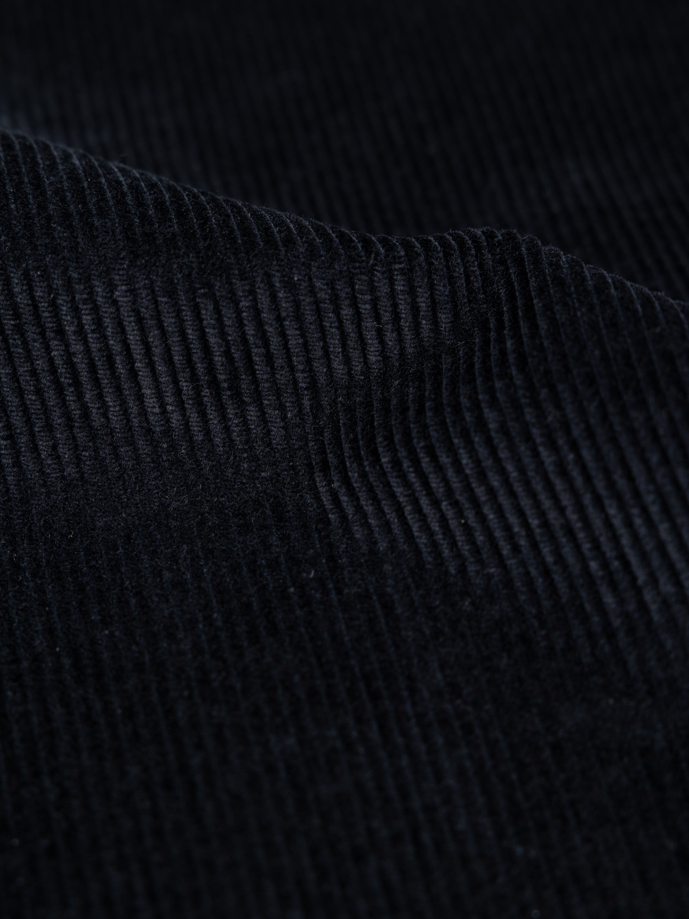 Organic Cotton Cord Trouser in Black - Studio