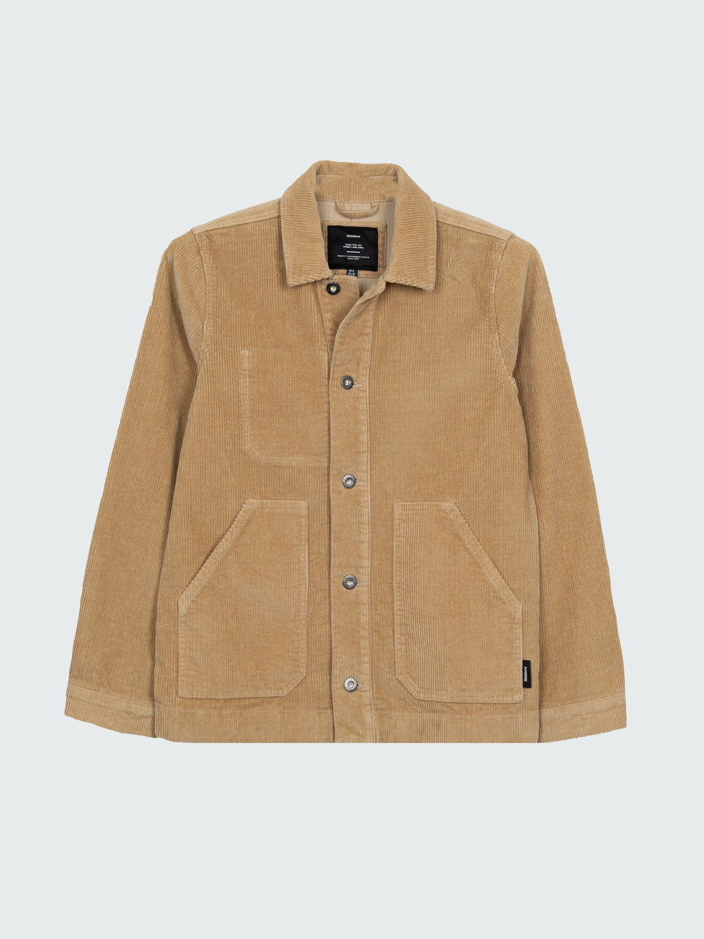 Organic Cotton Cord Chore Jacket in Flint - Yarrel