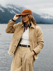 Organic Cotton Cord Chore Jacket in Flint - Yarrel
