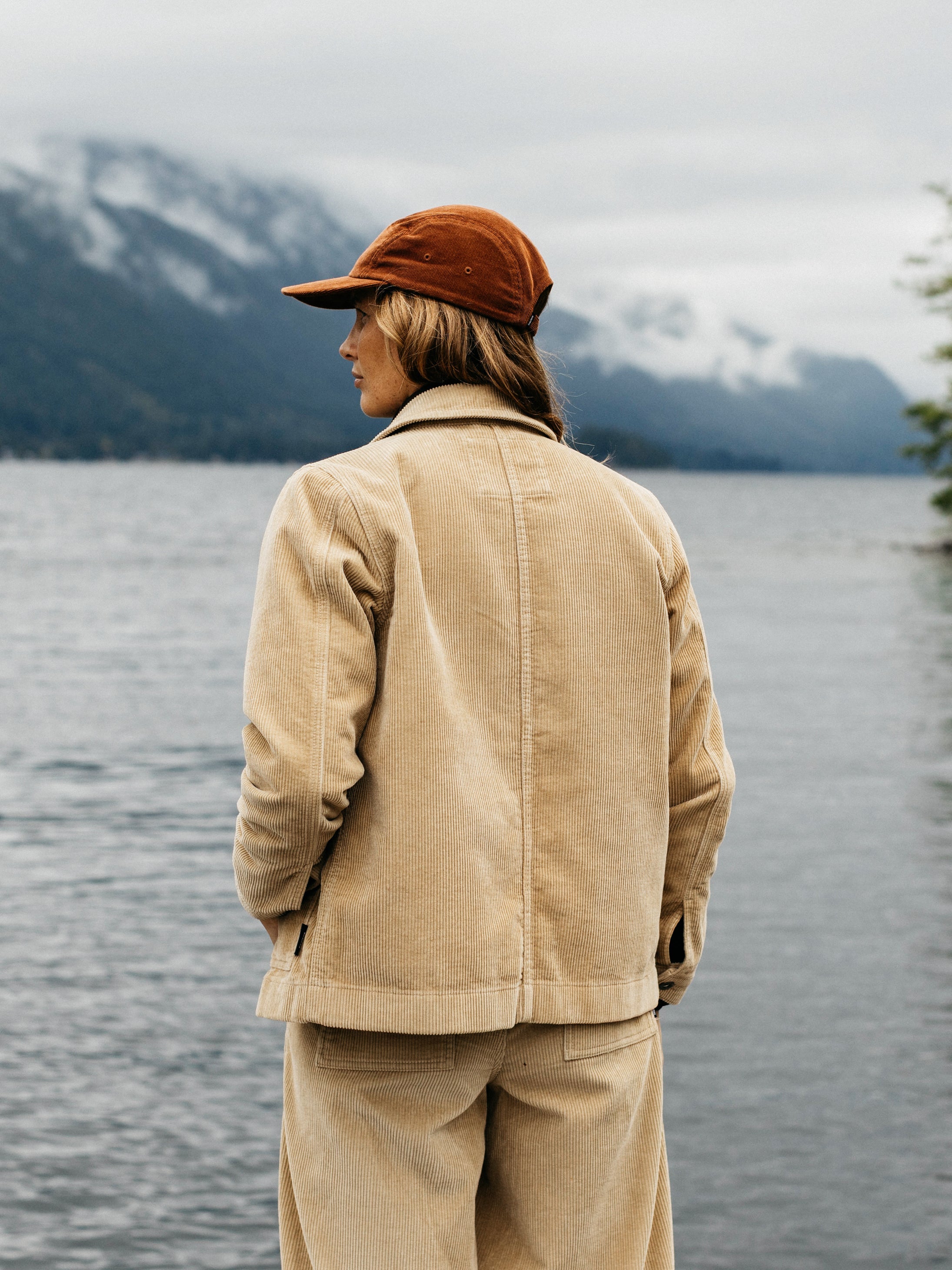 Organic Cotton Cord Chore Jacket in Flint - Yarrel