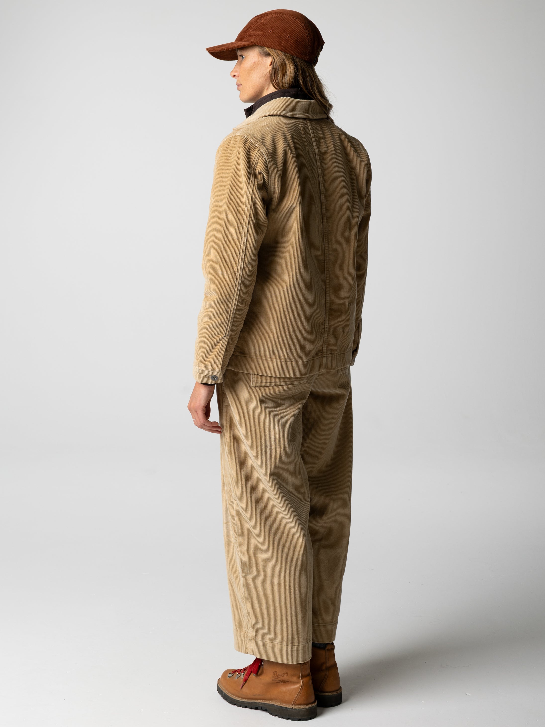 Organic Cotton Cord Chore Jacket in Flint - Yarrel