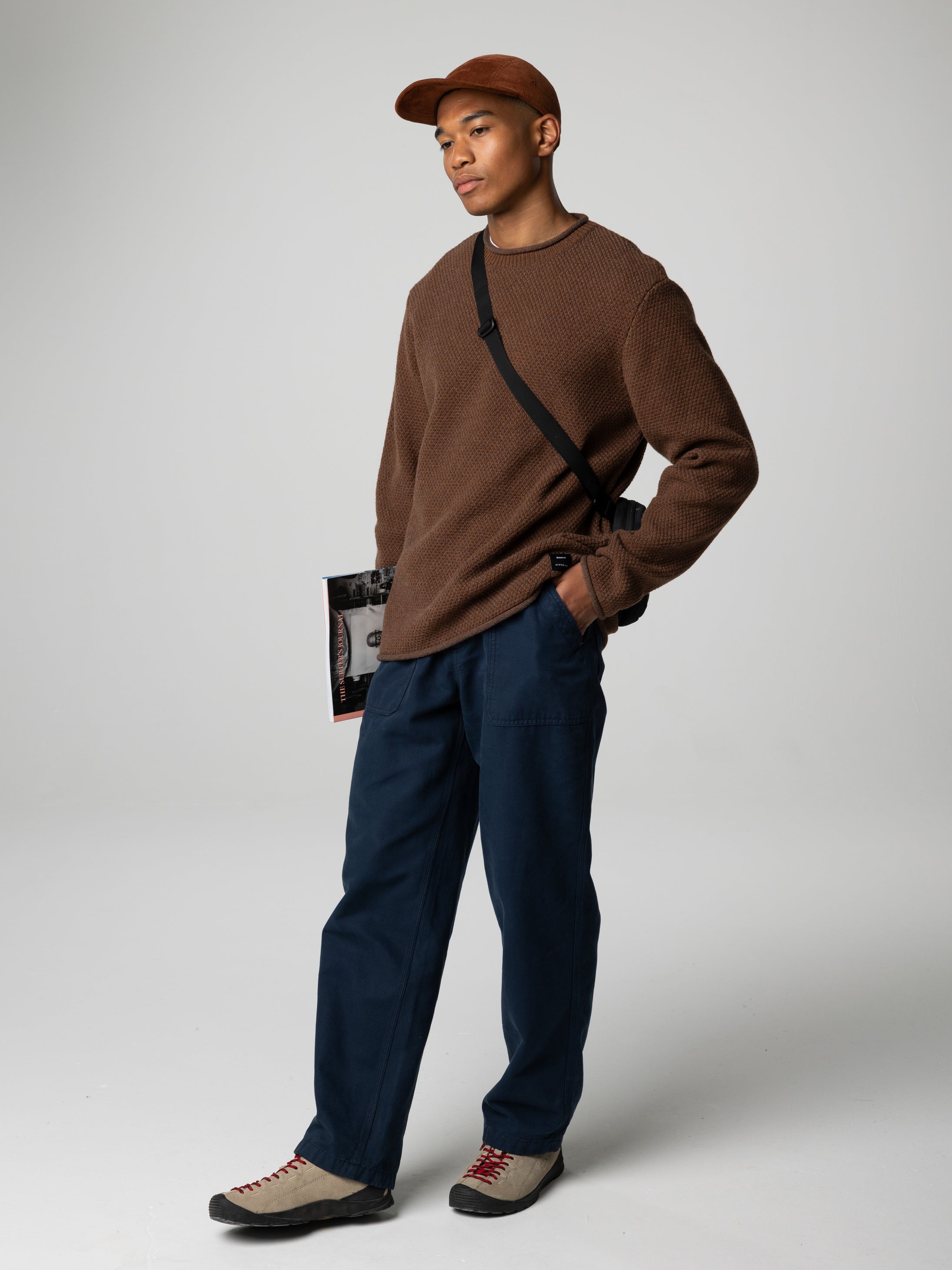 Organic Cotton Trouser in Navy - Basset