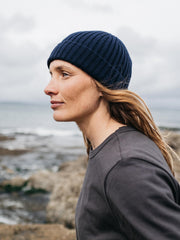 Fisherman Beanie in Navy