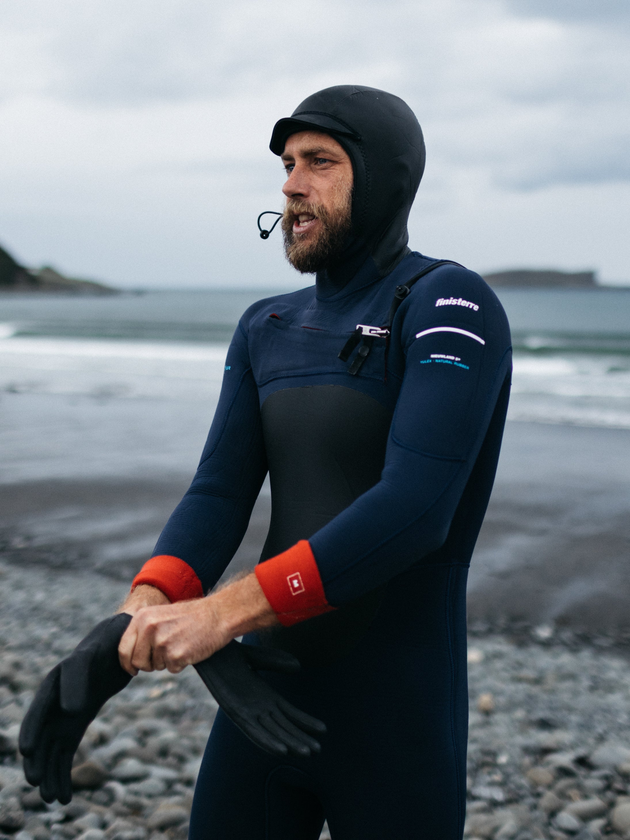Nieuwland 5s Yulex Hooded Wetsuit in Ink