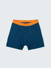 Eddy Merino Wool Boxers in Kingfisher / Copper