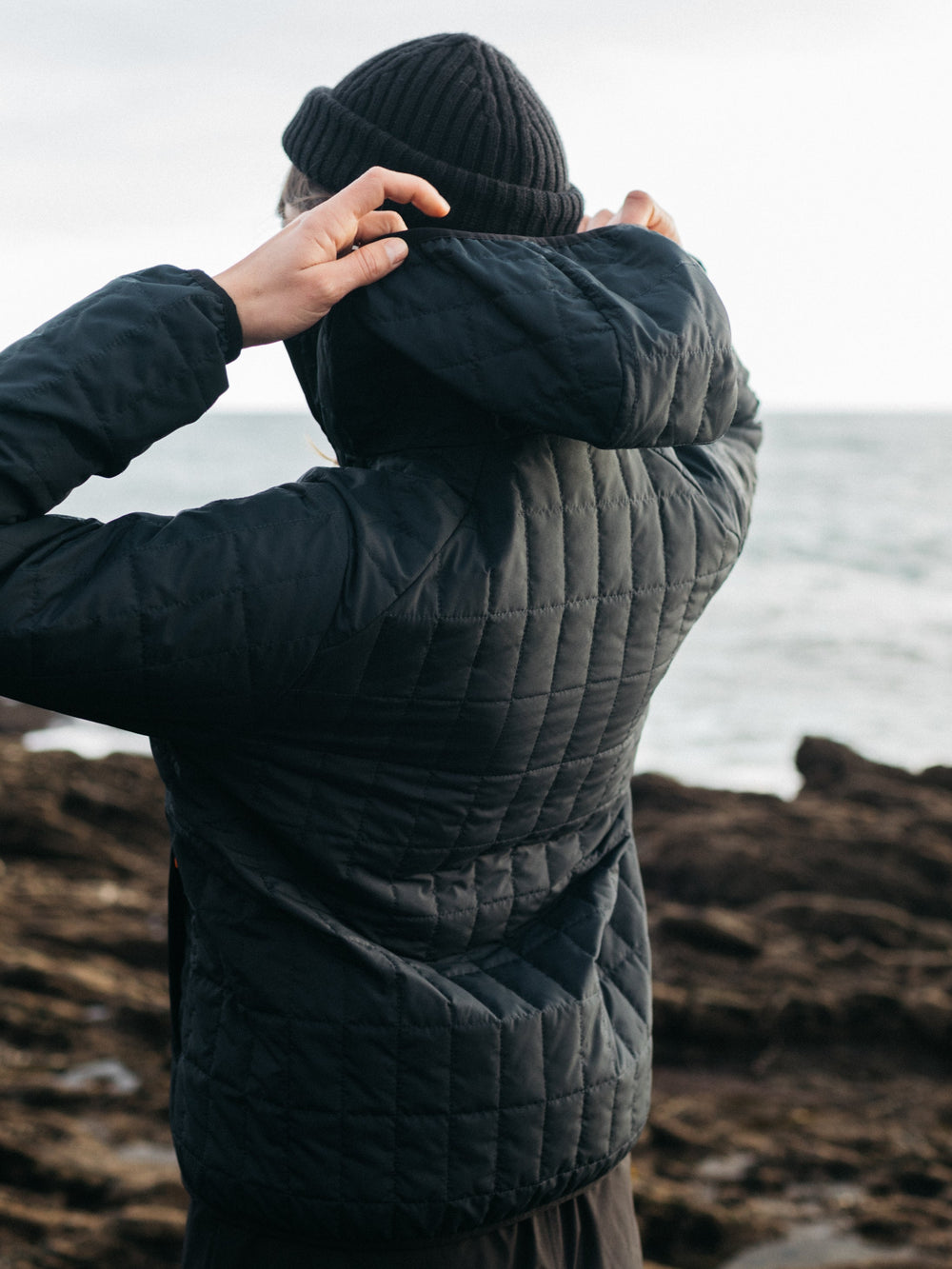 Firecrest Hooded Jacket in Black
