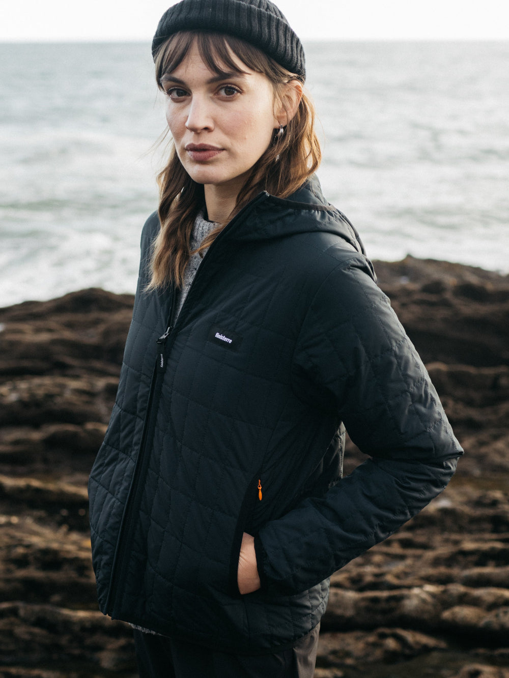 Firecrest Hooded Jacket in Black