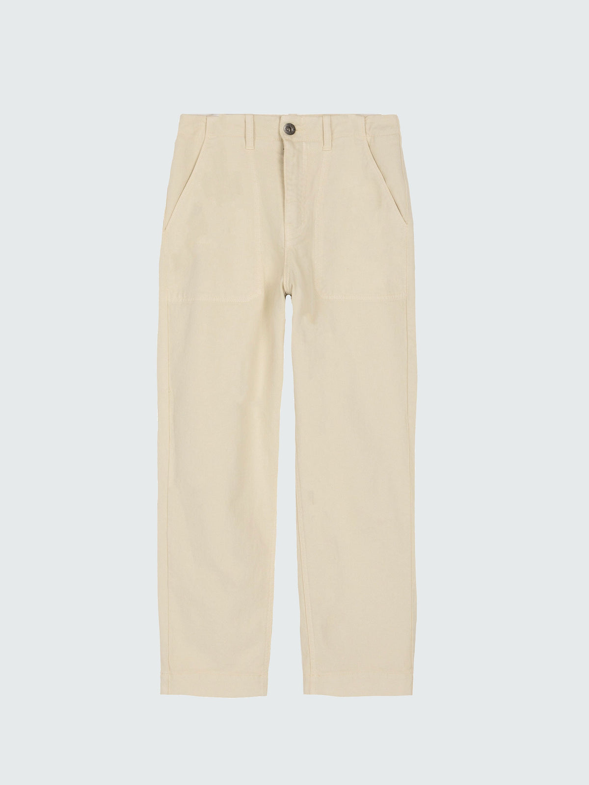 Yarrel Canvas Trouser in Ecru